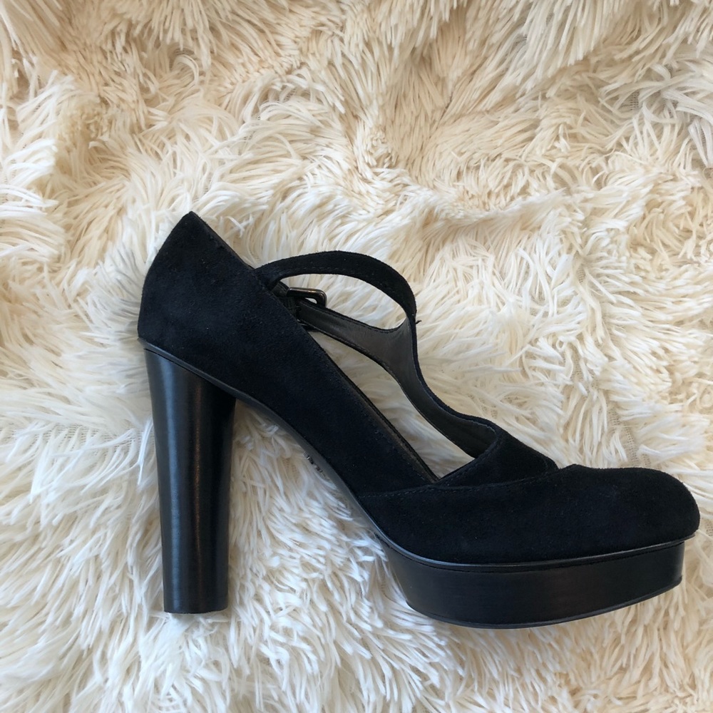 Makowdky Black Strappy High Heels
